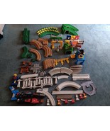 Geo Trax Fisher Price Battery Run Train Set Track,Buildings Lot w Thomas... - £57.27 GBP