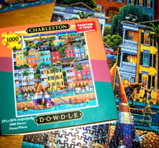 Jigsaw Puzzle 1000 Pcs Charleston SC Dowdle Folk Art Collectible Series ... - $14.84