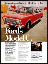 1967 CAR LIFE Magazine Print Ad - Ford Model "C" (Cortina) A4 - $4.94