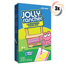 3x Packs Jolly Rancher Watermelon Lemonade Drink Mix | 6 Sticks Each | .71oz - £8.97 GBP