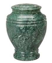 Small/Keepsake 2 1/2 Cubic Inches Green Natural Marble Cremation Urn - £78.68 GBP