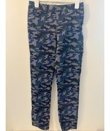 Boden Boys Blue Camouflage Cargo Pants 14Y Button, Pockets Excellent Con... - $284.91 MXN