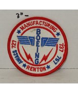 Vintage Boeing Renton Manufacturing 727 737 757 Patch Red Blue White 3&quot; ... - $35.85 CAD