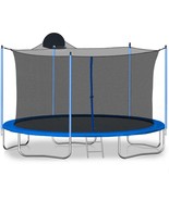 12FT Trampoline with Enclosure Net &amp; Basketball Hoop - $404.82 CAD