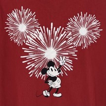 Disney X American Eagle Mens Shirt Size M Red Mickey Mouse Fireworks Gra... - £19.50 GBP