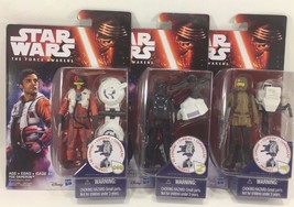 Star Wars The Force Awakens -3 Actions Figure Group-Cool Set - £15.22 GBP