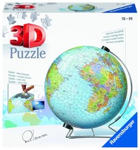 Ravensburger Children&#39;s World Globe 180 Piece 3D Jigsaw Puzzle | Easy Cl... - £22.92 GBP