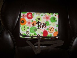 Thirty-One Fold n go Organizer Apple Blossoms Retired Print W/Notepad - £17.25 GBP