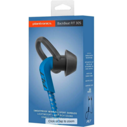 Primary image for Plantronics BackBeat FIT 305 Sweatproof Sport Earbuds Wireless Headphones Blue