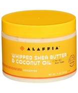 Alaffia Whipped Shea Butter &amp; Coconut Oil - Unscented 4 oz - £15.52 GBP
