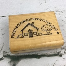 Vintage 1989 D.O.T.S. “From Our Home With Love” Rubber Stamp #N120 Mounted - £6.26 GBP