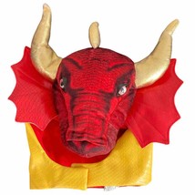 Toys R Us Dragon Costume Headpiece Kids 3+ Red Play Pretend Vintage - $25.74