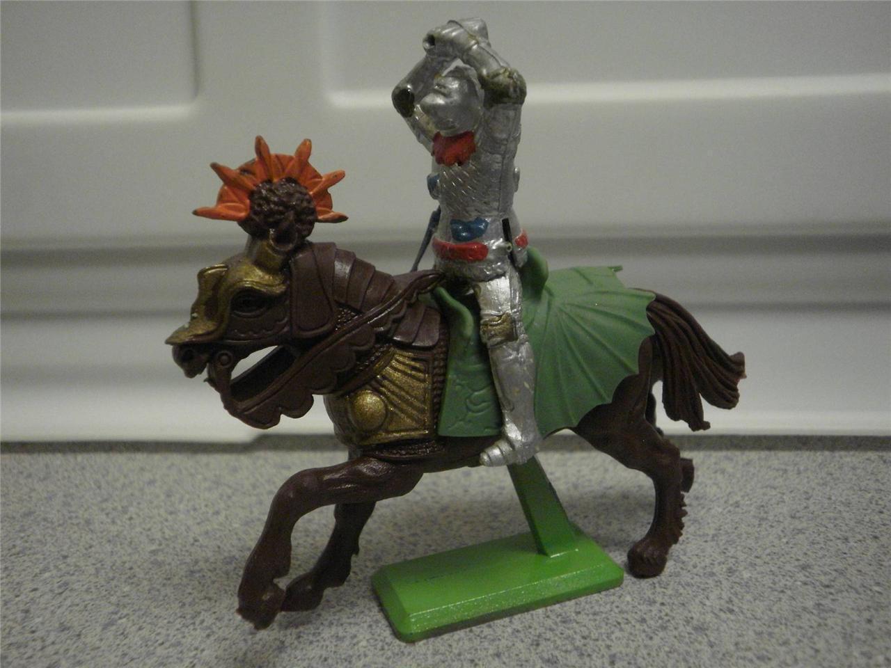 BRITAINS LTD. FIGURES- MOUNTED KNIGHT ON BROWN HORSE- EXC.- L214 - $5.73