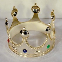 KING CROWN W JEWELS toy CROWNs party hat medieval cap - $4.74