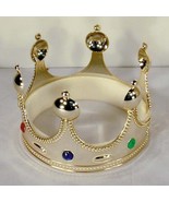 KING CROWN W JEWELS toy CROWNs party hat medieval cap - $90.24 MXN