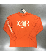 Nike Max90 Men Long-Sleeve Basketball T-Shirt FN0819-893 Campfire Orange... - £21.19 GBP