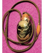 Tribal Skull Hudson rvr Stone Necklace.C.2024. - $380.79 MXN