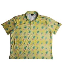 Sunday Swagger Pineapple Express Performance Golf Polo Yellow Men&#39;s Size... - £30.52 GBP