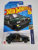 2022 Hot Wheels Lancia Delta Integrale Green Factory Sealed Sticker Rally Champs - £4.34 GBP