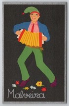 Malveira Portugal Costumes Tocador De Harmonio No.58 Colorful Postcard N24 - $12.95