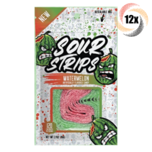 12x Bags Sour Strips New Watermelon Flavored Candy | 3.4oz | Fast Shipping - £43.69 GBP