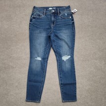 Old Navy Pop Icon Skinny High Rise Jeans Womens Size 6 Petite Distressed... - £20.24 GBP
