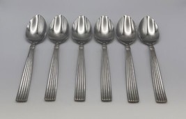 Set of 6 Reed &amp; Barton 18/8 Stainless CRESCENDO Place Oval Soup Spoons - £140.95 GBP