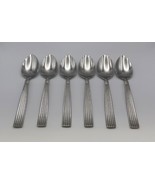 Set of 6 Reed &amp; Barton 18/8 Stainless CRESCENDO Place Oval Soup Spoons - £141.63 GBP