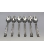 Set of 6 Reed &amp; Barton 18/8 Stainless CRESCENDO Place Oval Soup Spoons - $179.99