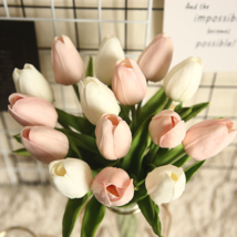 Artificial Tulip Flowers with Real Touch Feel - Pack of 10 Stems - $12.99