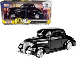 1939 Chevrolet Coupe Lowrider Black "Get Low" Series 1/24 Diecast Model Car by - $45.32
