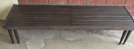 Vintage Mid Century Modern Expanding Slat Bench / Coffee Table Mid-Centu... - $1,782.00