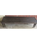 Vintage Mid Century Modern Expanding Slat Bench / Coffee Table Mid-Centu... - $1,782.00