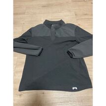 Fox Indicator Mens L Gray 1/4 Zip Jacket Moto Cycling Outdoor Long Sleeve - $34.65