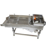 110V Full Stainless Steel Linear Vibrating Screen One Layer One Motor 5mm - $714.55 CAD