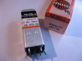Miller 6208-PC Coil Tunable Core Transformer Ratio Detector 4.5MHz - NOS Qty 1 - £11.25 GBP