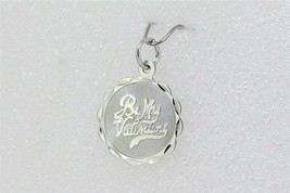 New Be My Valentine Pendant Real Solid .925 Sterling Silver Engrave-able - £13.65 GBP