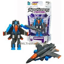 Year 2005 Transformers Cybertron Legends 3&quot; Figure - THUNDERCRACKER Fighter Jet - £40.15 GBP