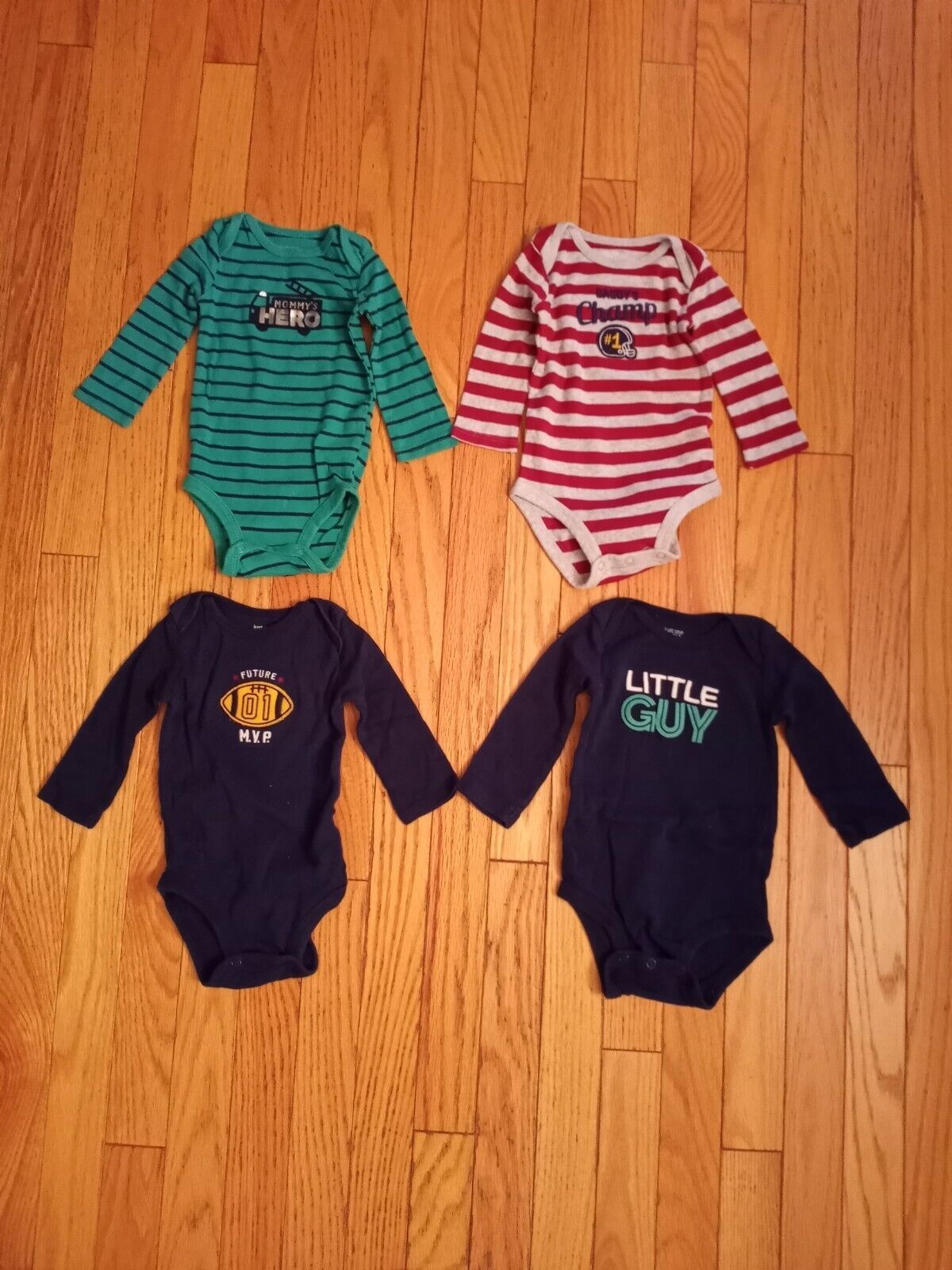Just One You by Carter's Lot Of 4 Tops Infant Boys Size 6 Months  Multi-Color - $11.87