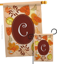 Autumn C Initial - Impressions Decorative Flags Set S130029-BO - £46.33 GBP