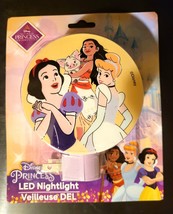 Peachtree  LED Night Light w/ Manuel On/Off Switch - New - Disney Princesses - £7.91 GBP
