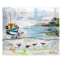 Betsy Drake Boats &amp; Sandpipers Outdoor Wall Hanging 24x30 - £38.80 GBP