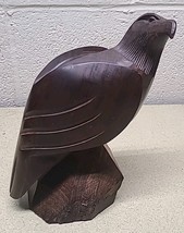 BALD EAGLE WOOD BIRD CARVING BIRDS OF PREY HAND CARVED  9&quot; TABLE SCULPTURE - $561.06 MXN