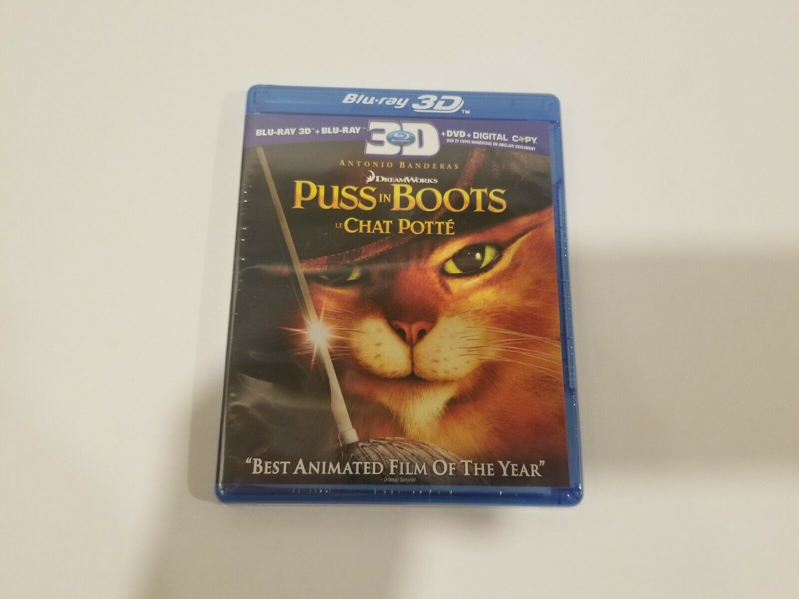 Primary image for Puss In Boots 3D (Blu-ray / DVD, 2011) New