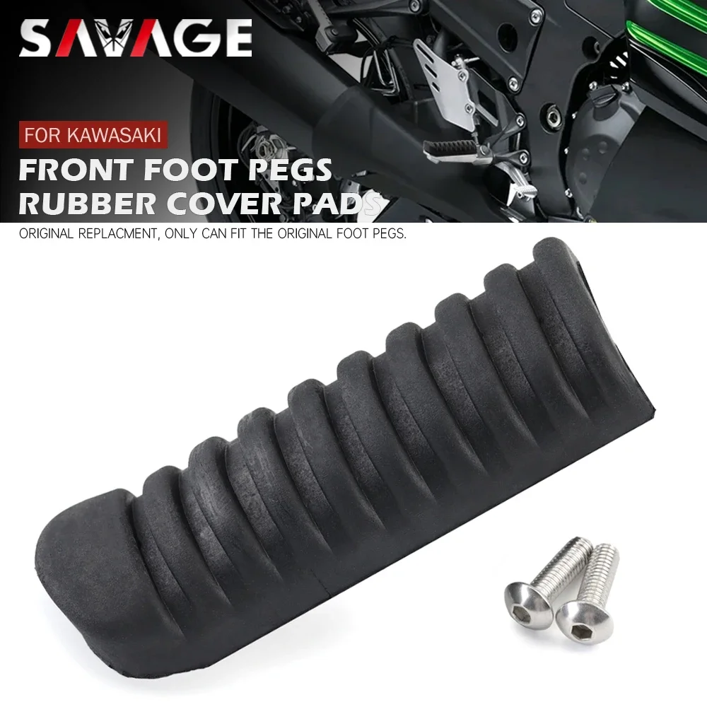 Footrest Foot Peg Rubber Cover For Kawasaki Z900RS Z750 ZX9R Ninja 650 1000 - £12.02 GBP