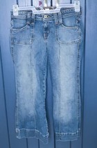R4R Cropped Blue Jeans Juniors Size 5 Preppy Denim Capris - £6.27 GBP