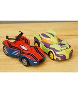 Marvel Comics Toy Lot Plastic 5&quot; Friction Cars Green Goblin &amp; Spiderman - $200.27 MXN