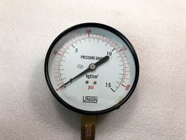 Unijin Pressure Gauge 548671 kgf/cm2 0-15 Psi 0-200 New - £125.96 GBP