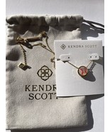 ✨Kendra Scott Baseball Gold Short Pendant Necklace in Ivory Mother-of-Pe... - $29.69