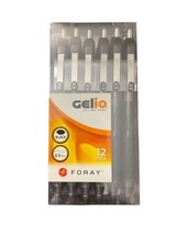 Gelio Soft-Grip Retractable Gel Pens Extra-Fine Point 0.5 mm Black Ink 5... - £7.89 GBP